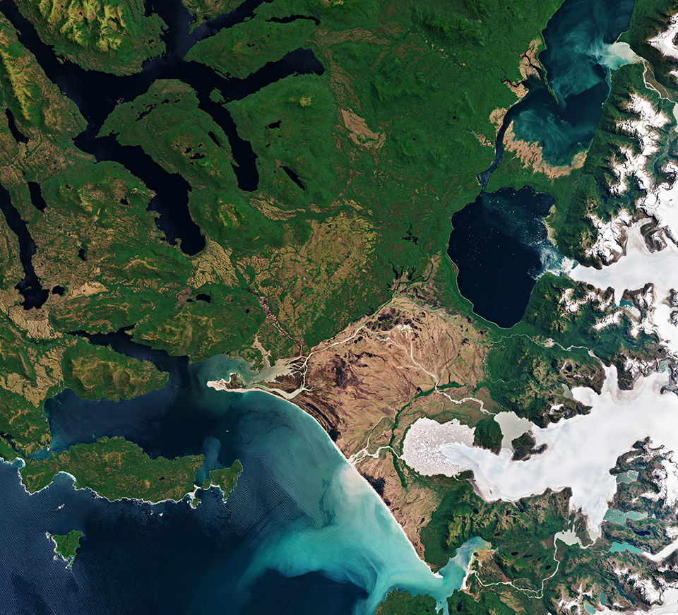 SAtellite image - Laguna San Rafael National Park, Chile