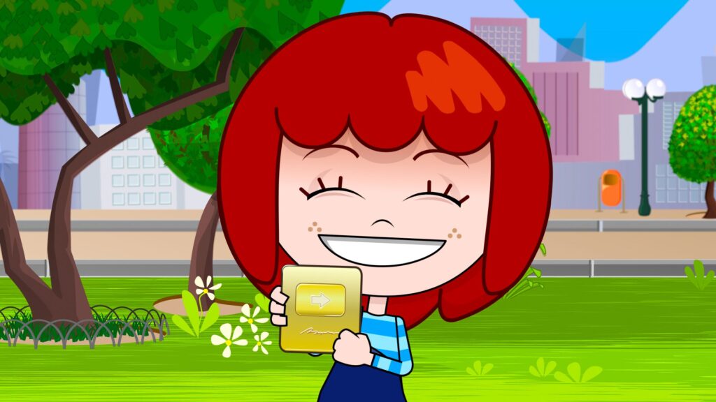 Personaje principal de serie animada Renata y los Nuevos Problemas