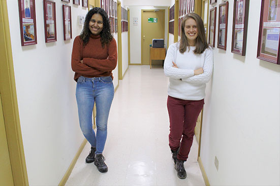 Las matemáticas Yolanda Vásquez y Yissedt Lara.