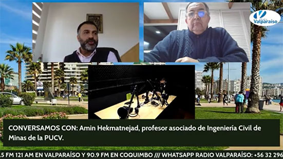 Entrevista a Radio Valparaíso: TwitterCafé en vivo miércoles 280922 - Entrevista a Amin Hekmatnejad en Radio Valparaíso