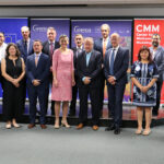 Margrethe Vestager visita el Centro de Modelamiento Matemático.