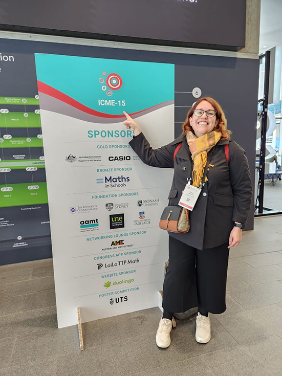 Leslie Jiménez en ICME-15